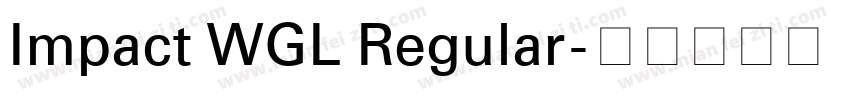 Impact WGL Regular字体转换
